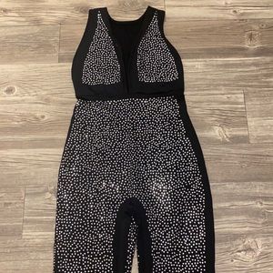 Women’s pants suit romper black